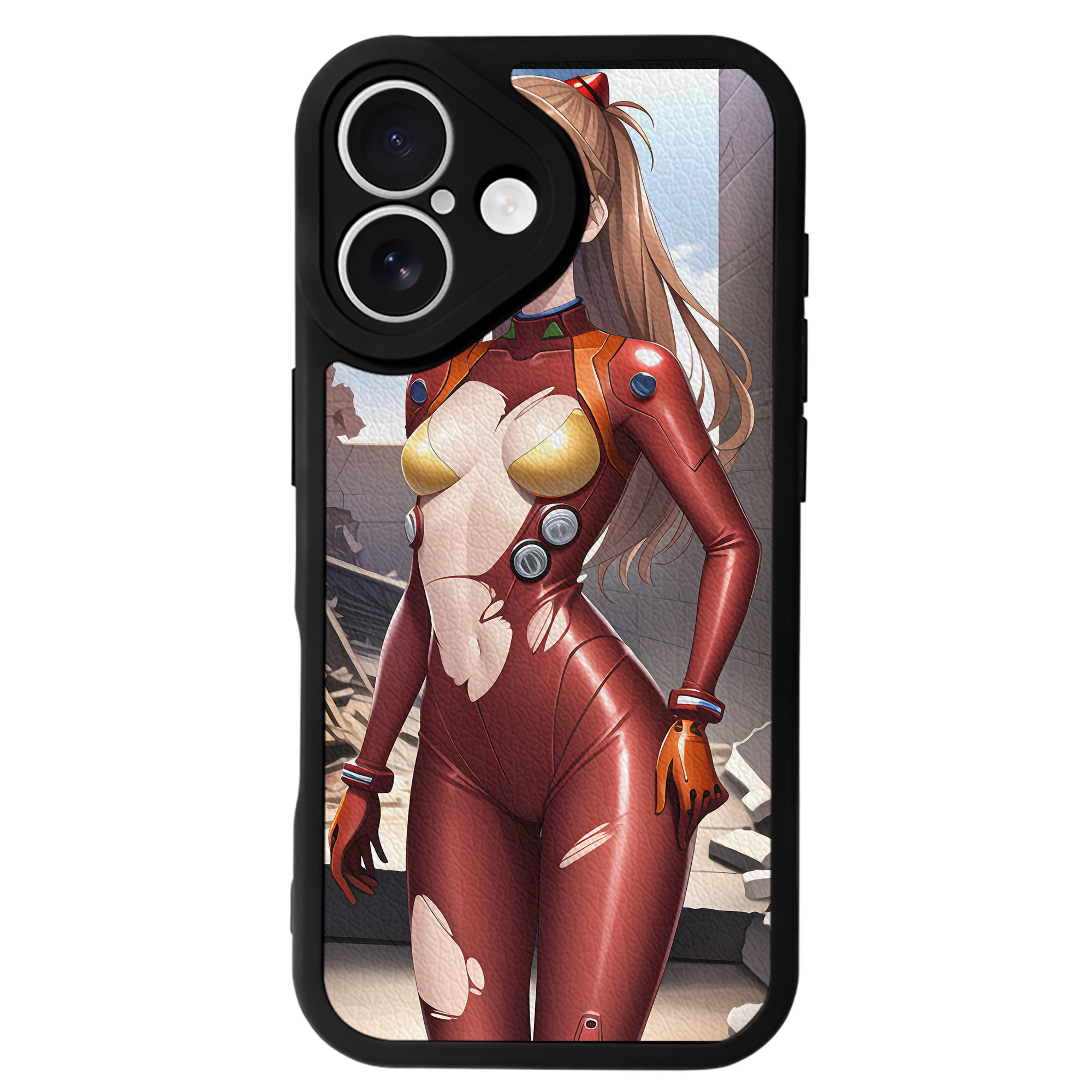 （画像用） EVA 新世紀エヴァンゲリオン 【iPhone 16シリーズ対応】シリコンスマホケース（レザー調） 材質：シリコン